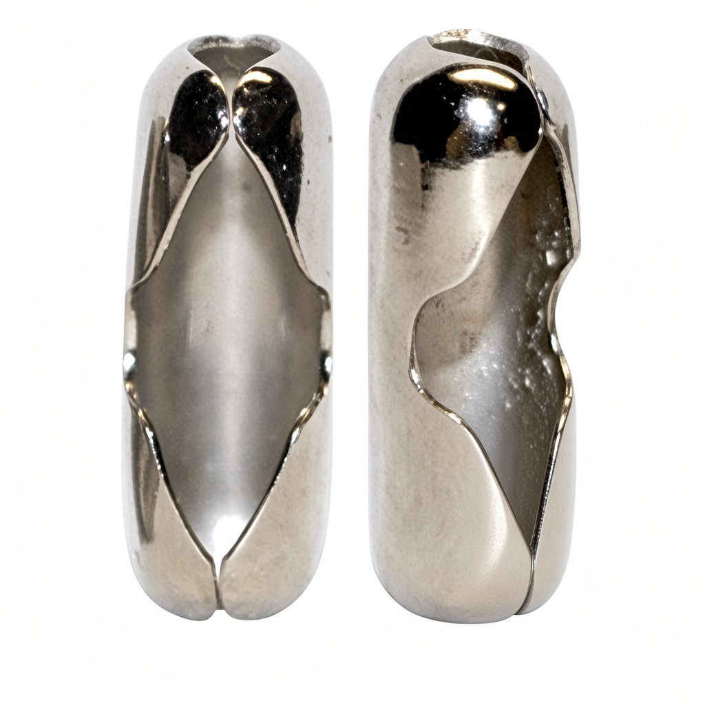 Open/Closed Bead · 7/32 · Brass Nickel - Image 2