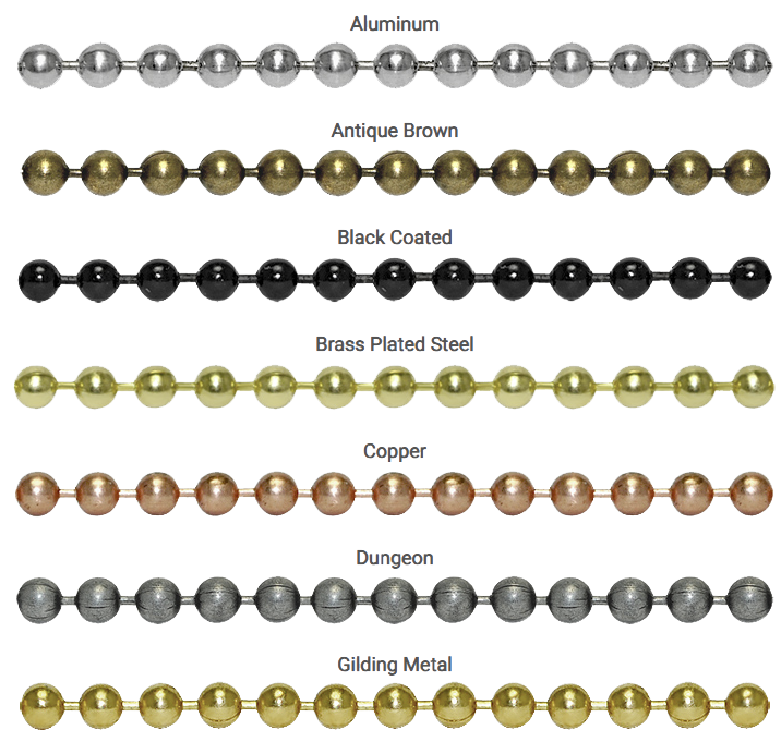 Ball Chain materials and finishes (2)