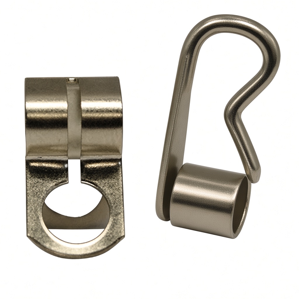 Type D Semi-Formed Coupling · 10D · Brass Nickel · Hole 0.230 - Image 2